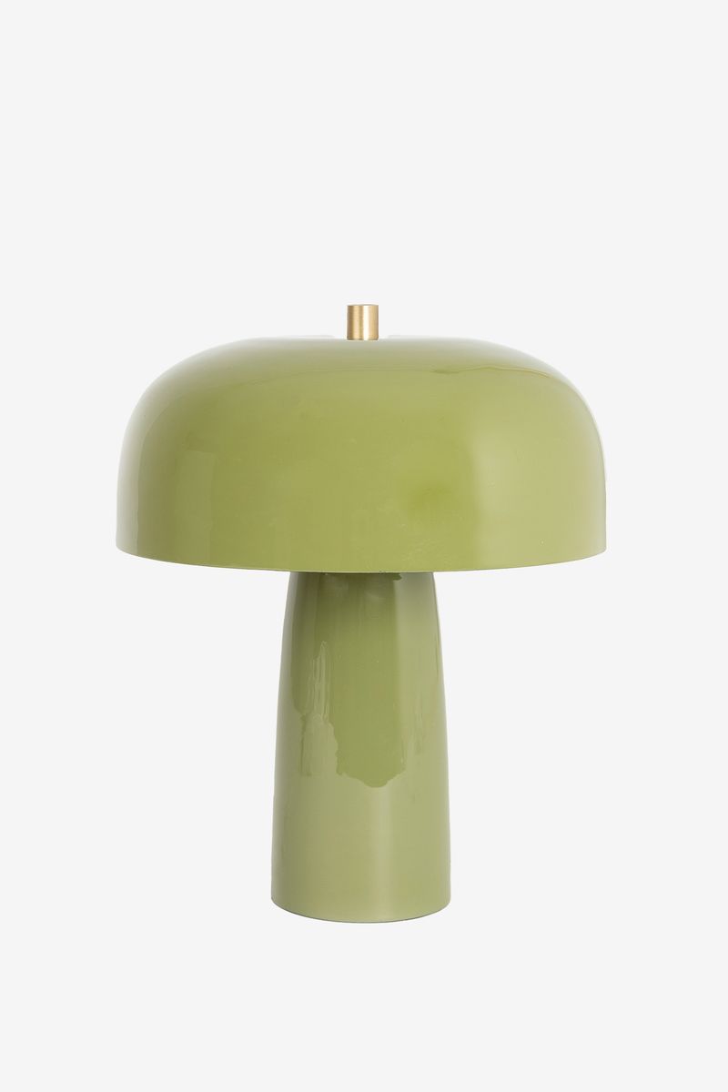 Groene cupola tafellamp