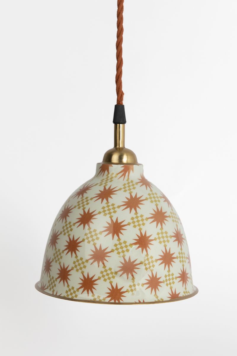 Multicolour Hanglamp Met Print