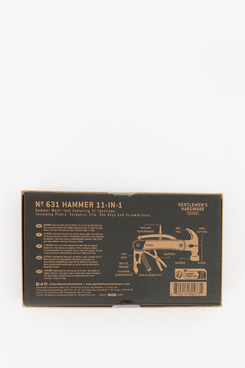 Gentleman's Hardware Hammer 11-in-1 Multi-tool