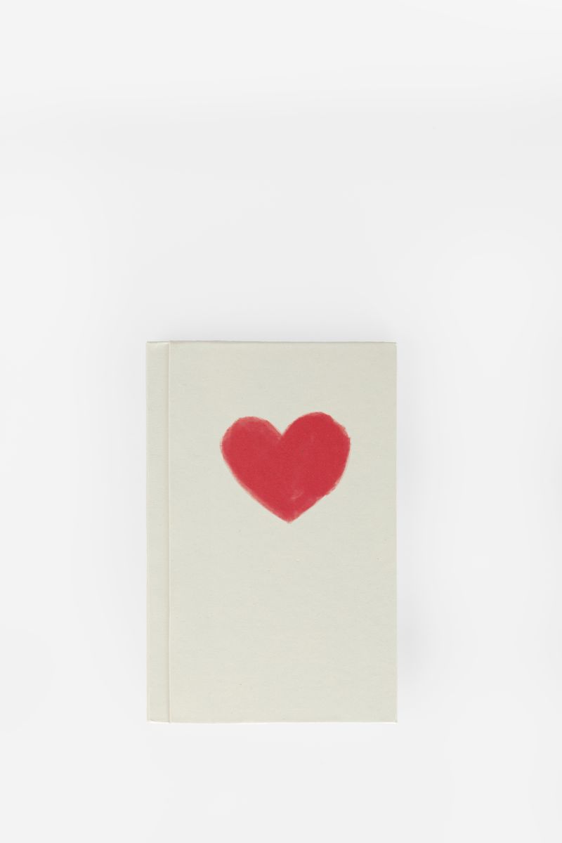 Wit Notitieboek Met Hart