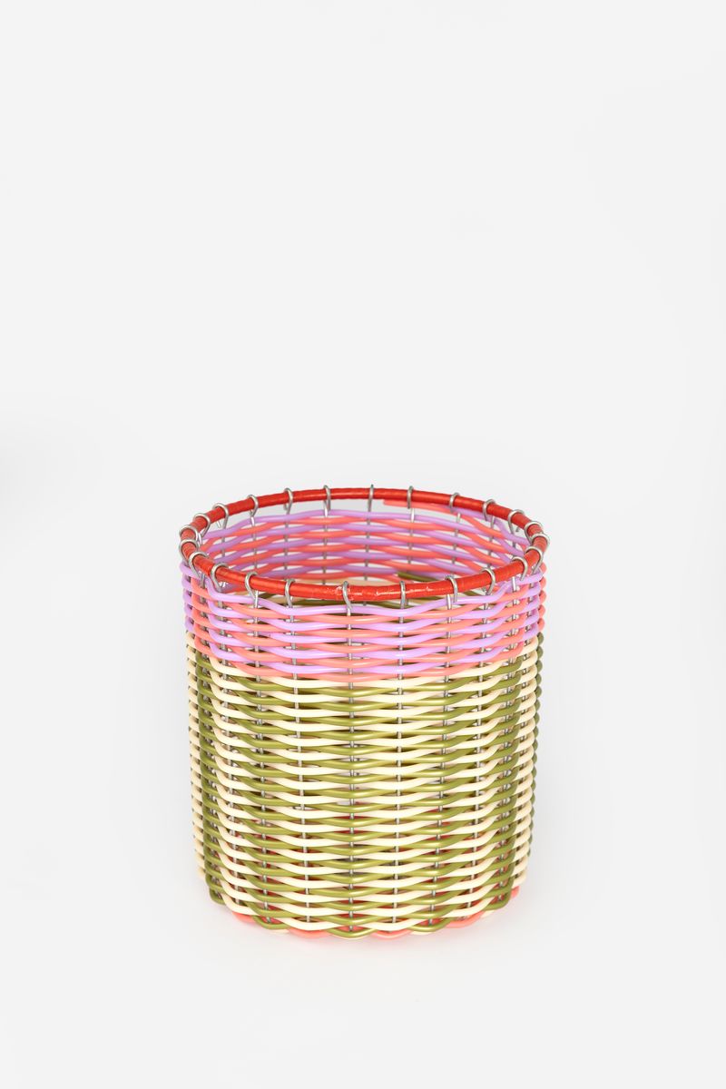 Multicolour Geweven Mand Small