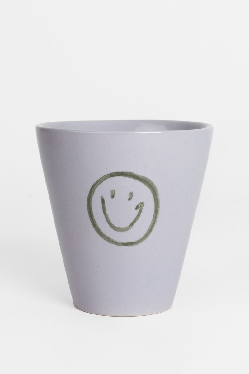 Paarse Beker Met Smiley