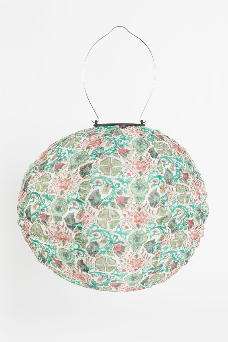 Multicolour Solar Lampion Met Bloemen