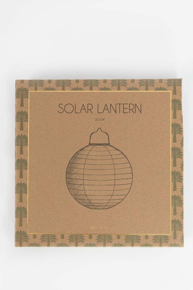 Groene Solar Lampion Met Palmbomen