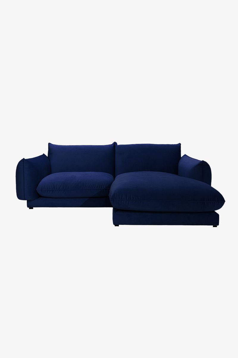 Countess 3-zits Bank Chaise Longue Rechts Dark Blue