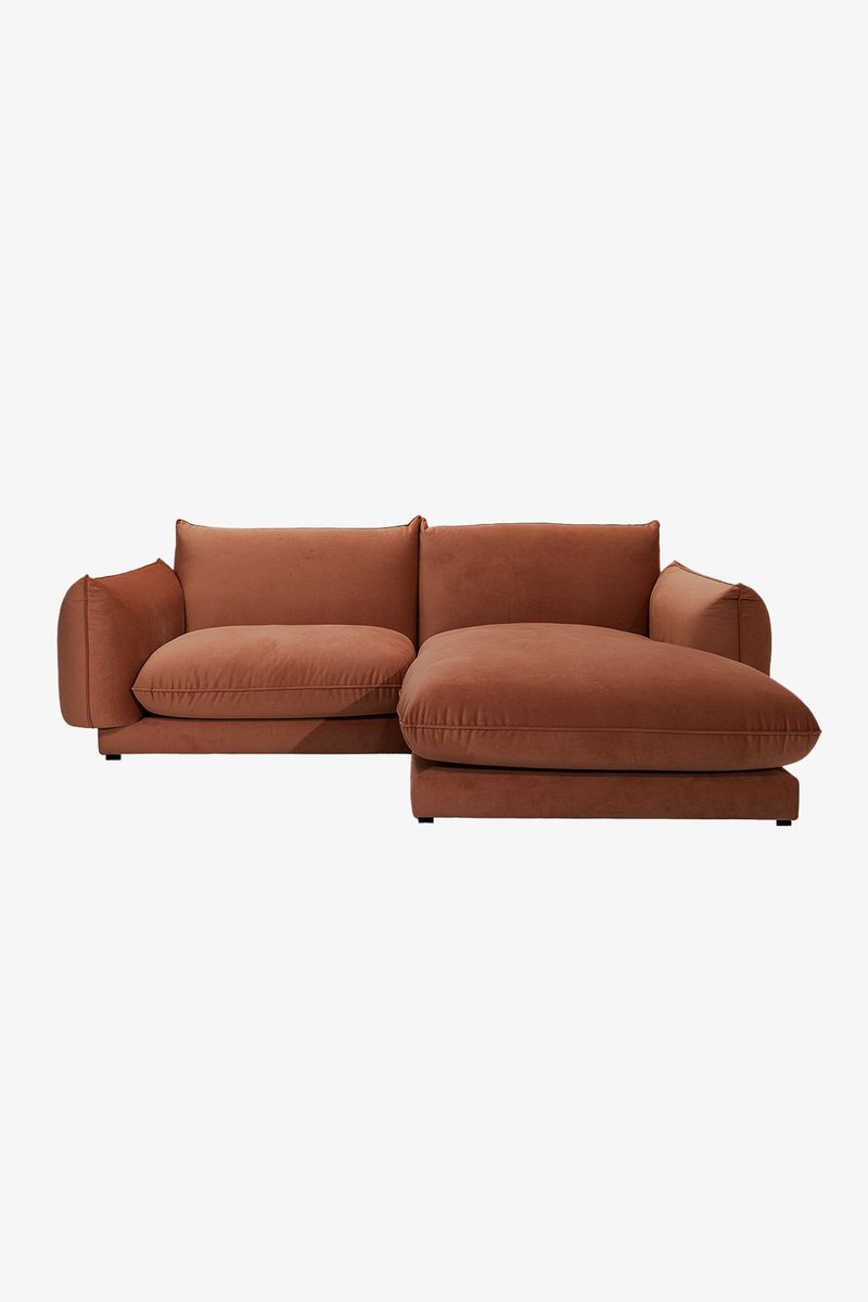 Countess 3-zits Bank Chaise Longue Rechts Brown