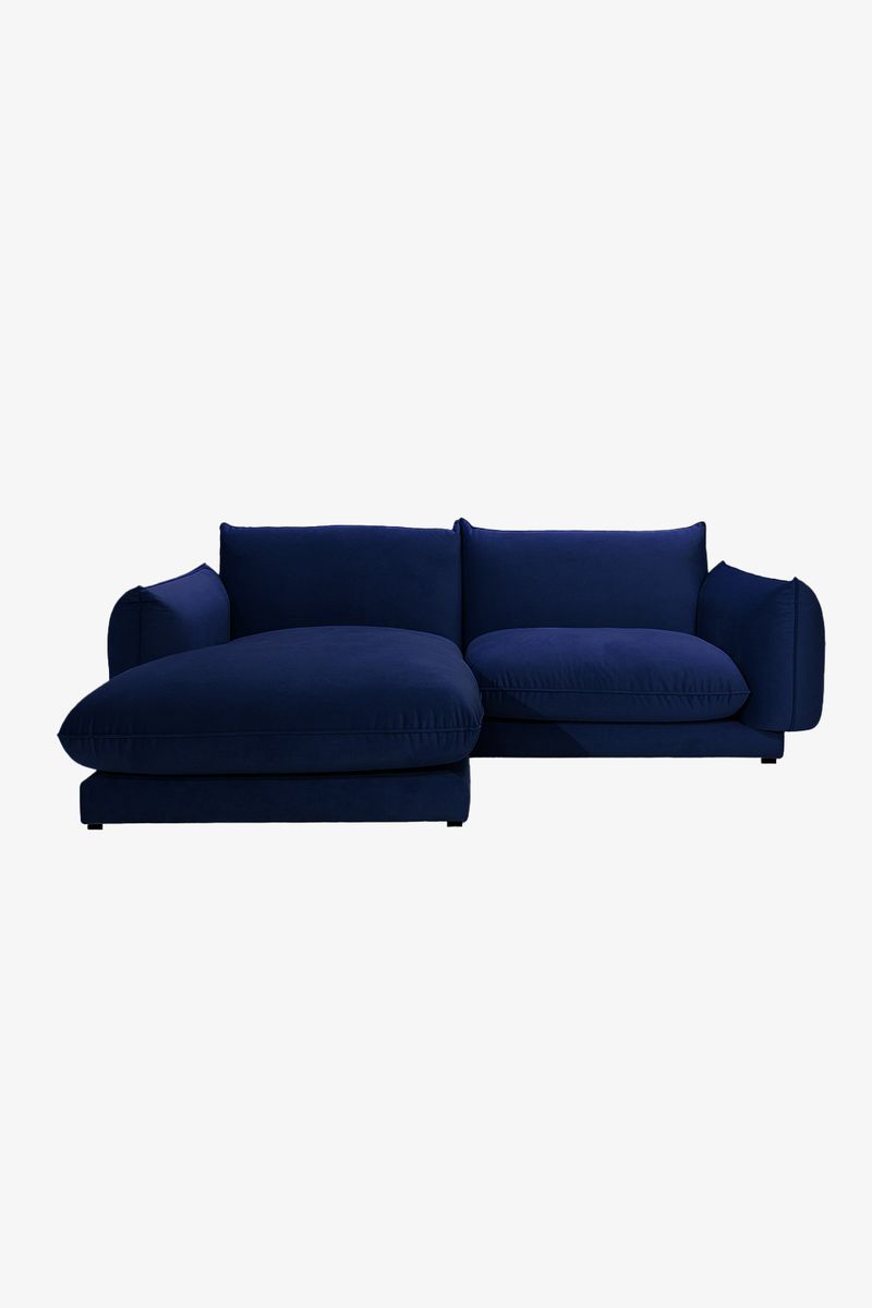 Countess 3-zits Bank Chaise Longue Links Dark Blue