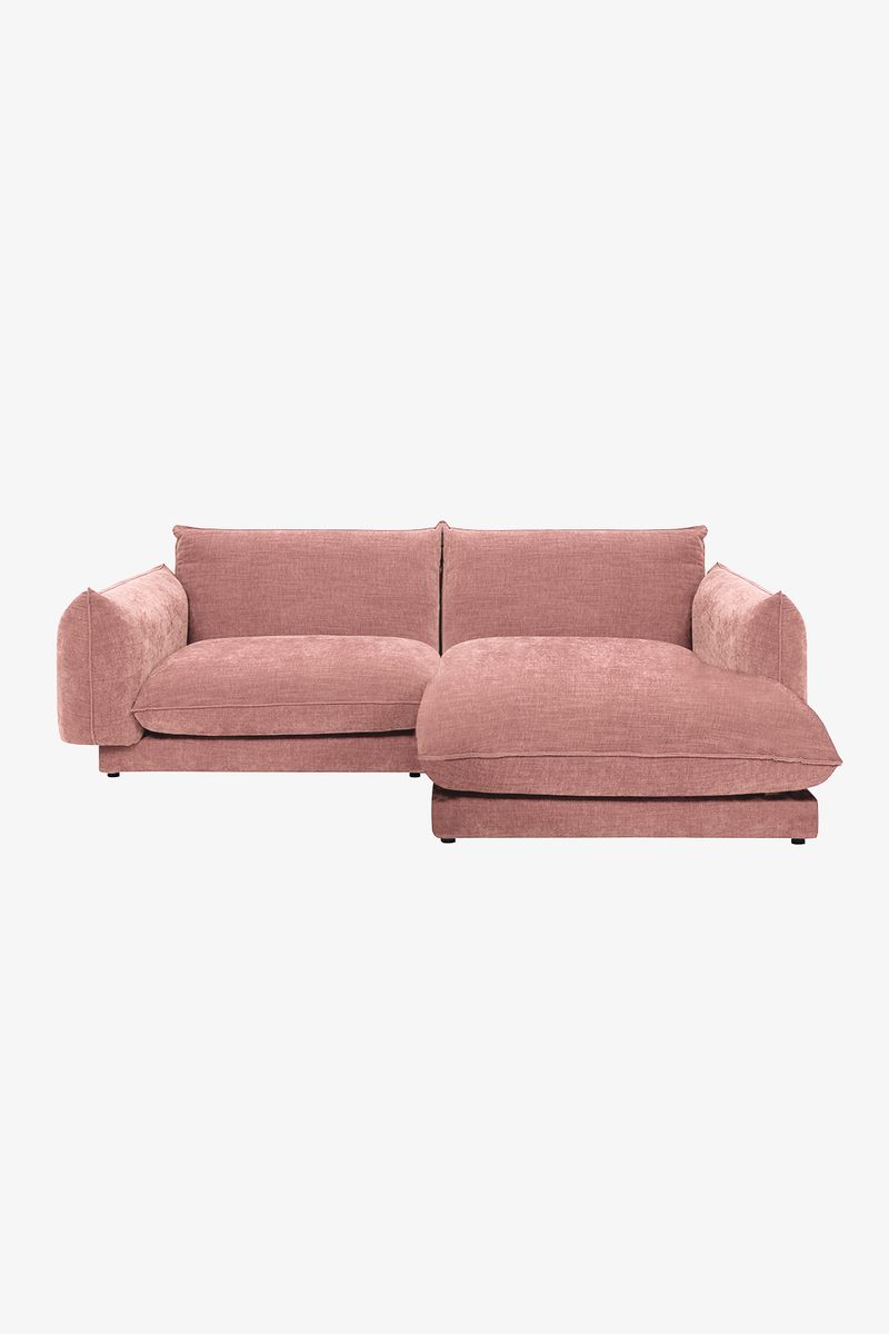 Countess 3-zits Bank Chaise Longue Rechts Salmon