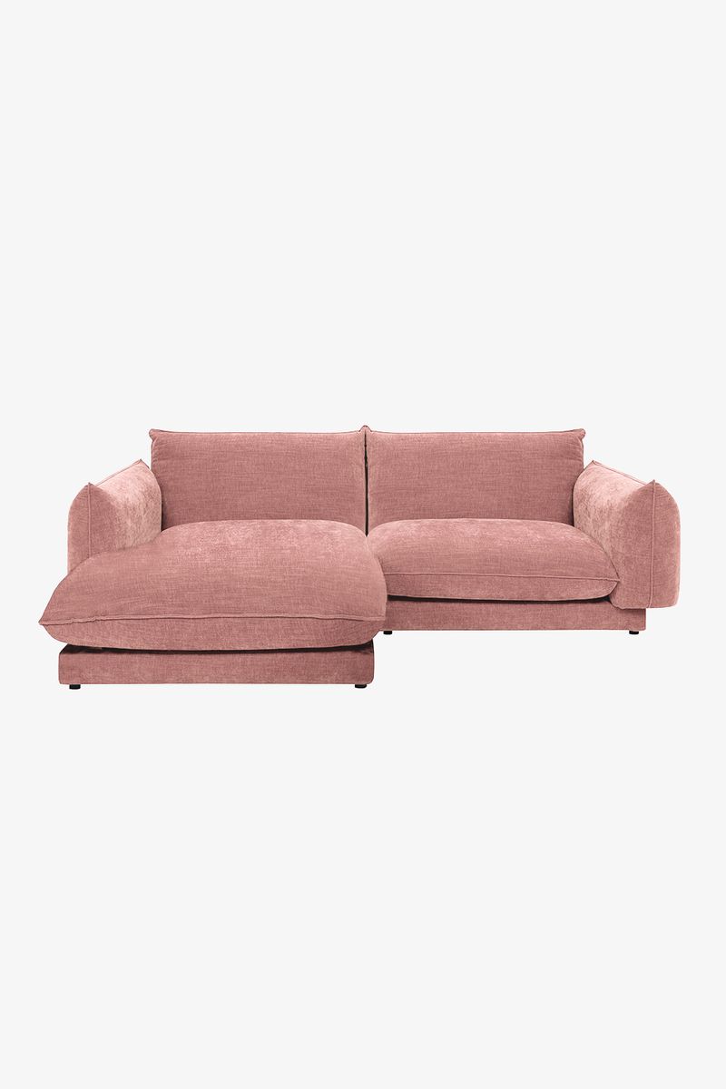 Countess 3-zits Bank Chaise Longue Links Salmon