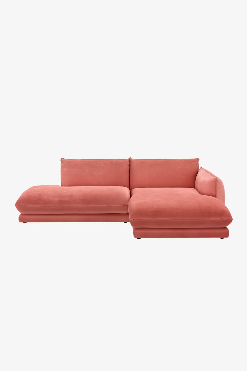 Countess 3-zits Bank Chaise Longue Rechts Otto Longue Links Dark Pink