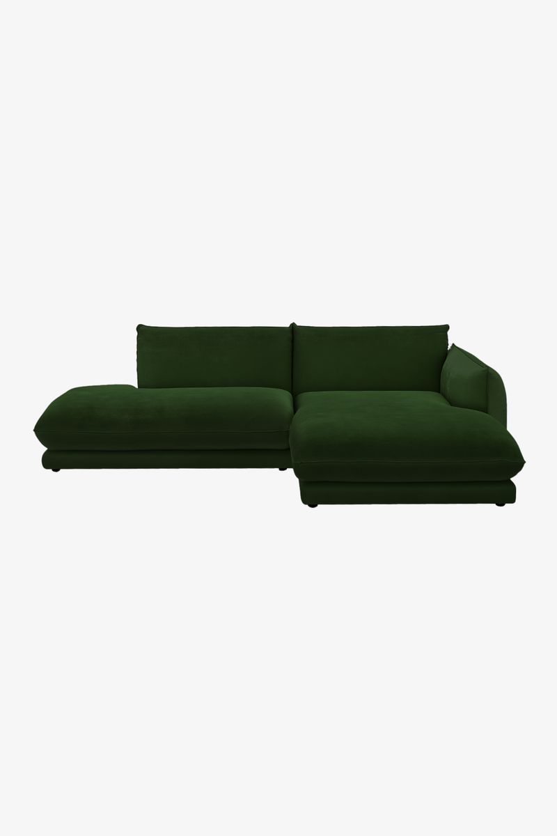 Countess 3-zits Bank Chaise Longue Rechts Otto Longue Links Dark Green