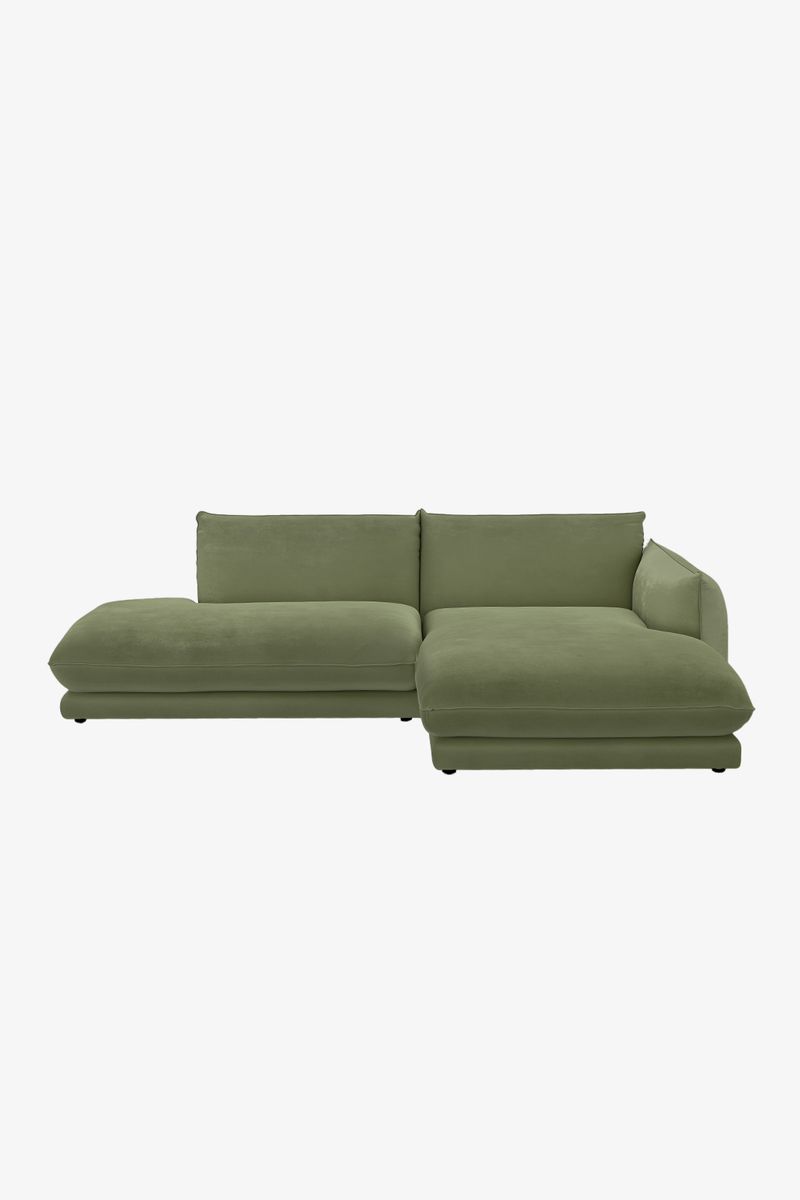 Countess 3-zits Bank Chaise Longue Rechts Otto Longue Links Olive Green