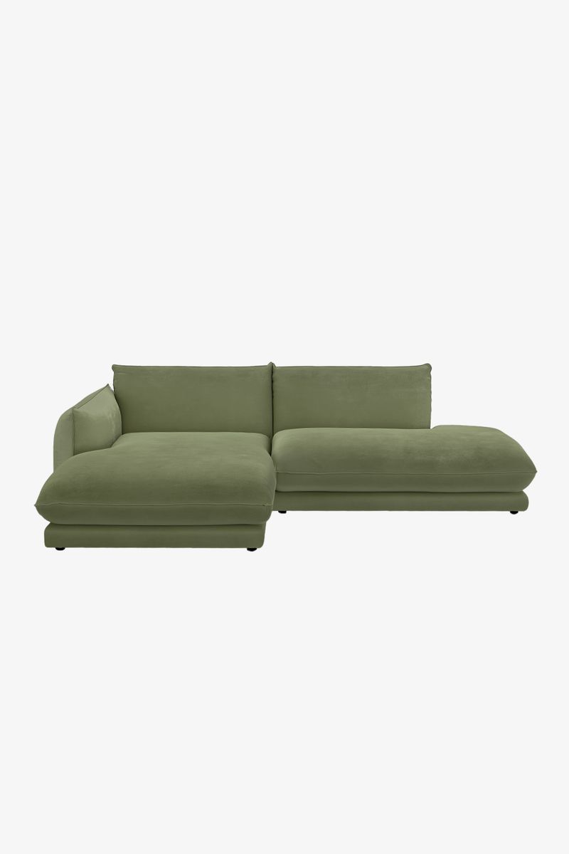 Countess 3-zits Bank Chaise Longue Links Otto Longue Rechts Olive Green