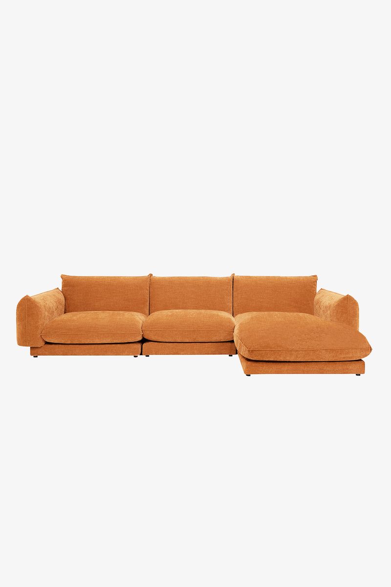 Countess 4-zits Bank Chaise Longue Rechts Clementine