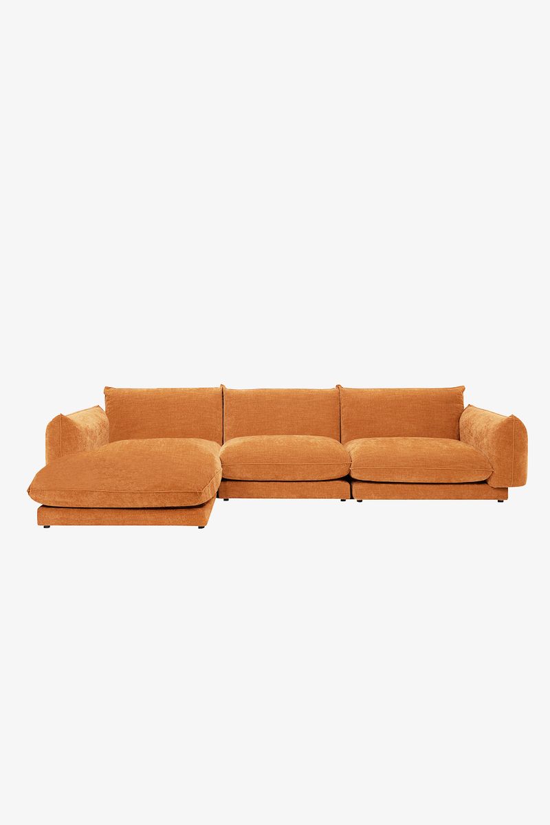 Countess 4-zits Bank Chaise Longue Links Clementine