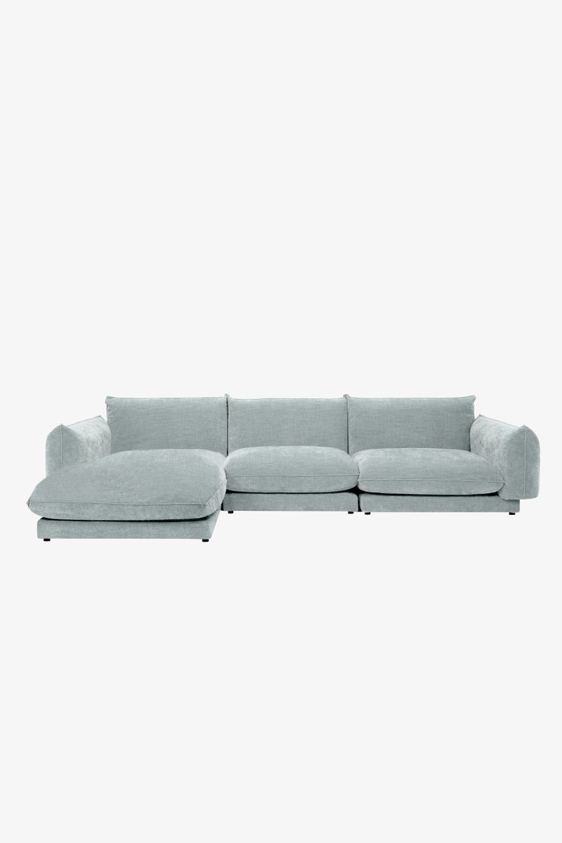 Countess 4-zits bank chaise longue links Artic Sky