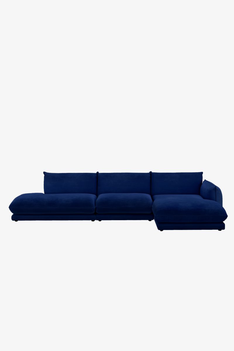 Countess 4-zits Bank Chaise Longue Rechts Otto Longue Links Dark Blue