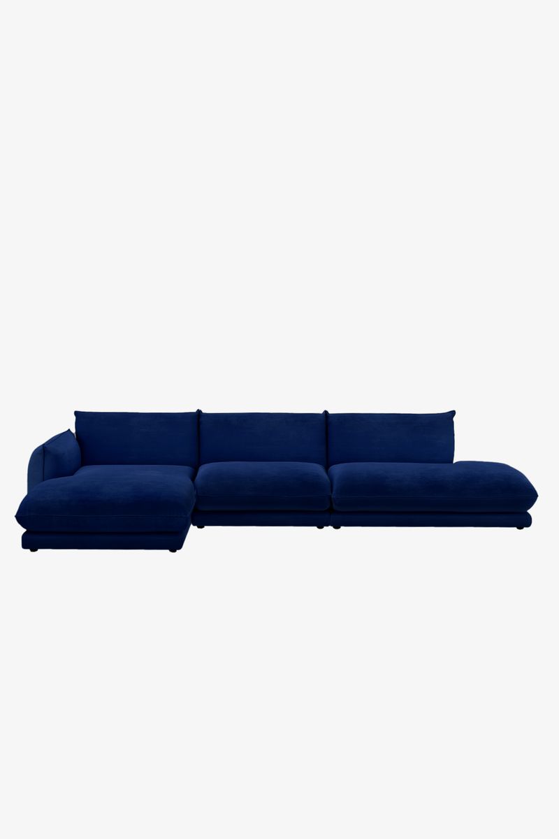 Countess 4-zits Bank Chaise Longue Links Otto Longue Rechts Dark Blue