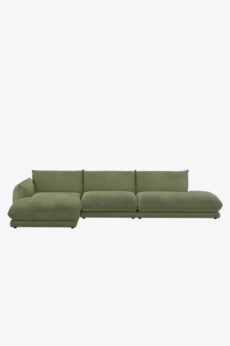 Countess 4-zits Bank Chaise Longue Links Otto Longue Rechts Olive Green