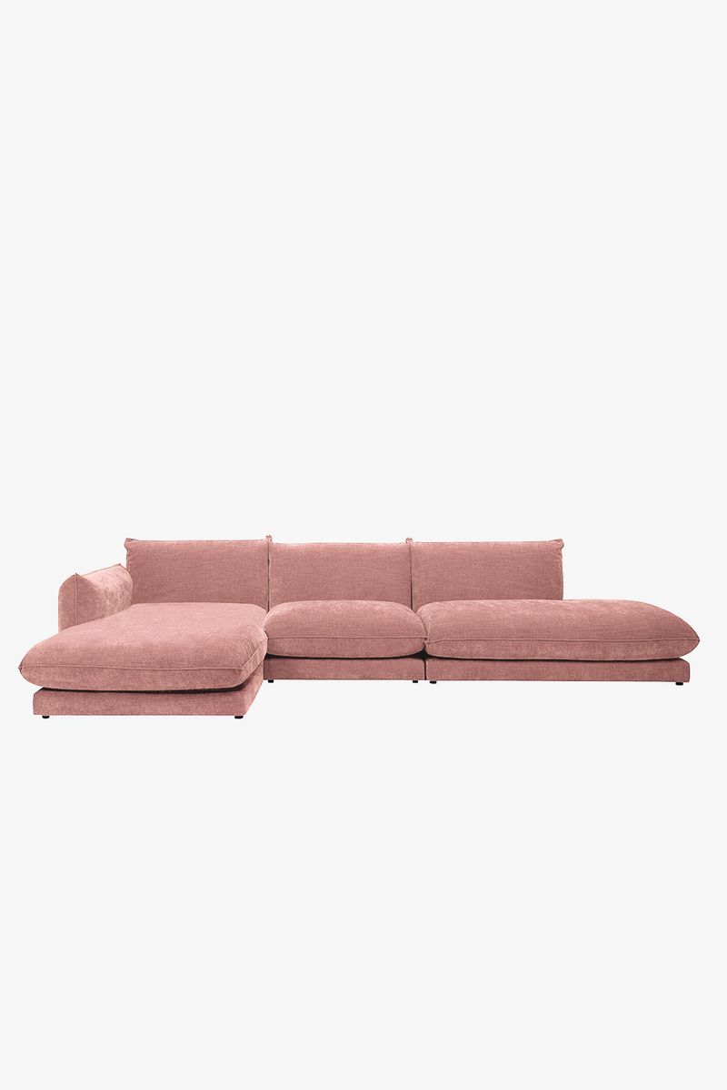 Countess 4-zits Bank Chaise Longue Links Otto Longue Rechts Salmon