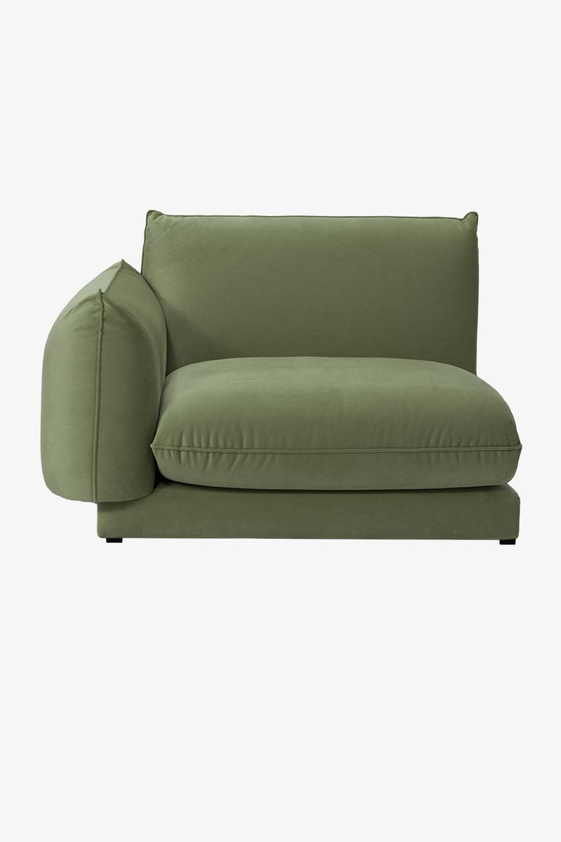 Countess Stoel Hoekelement Links Olive Green