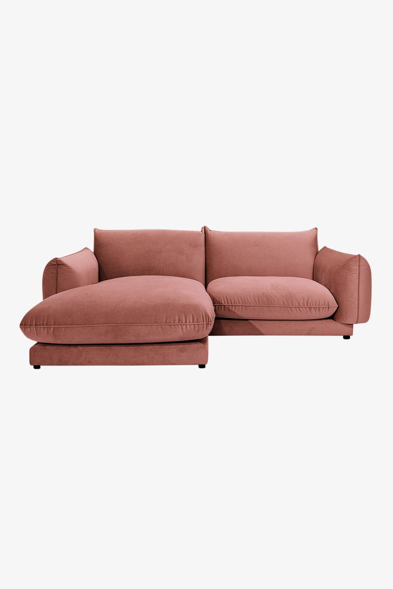 Countess 3-zits bank chaise longue links Royal Blush