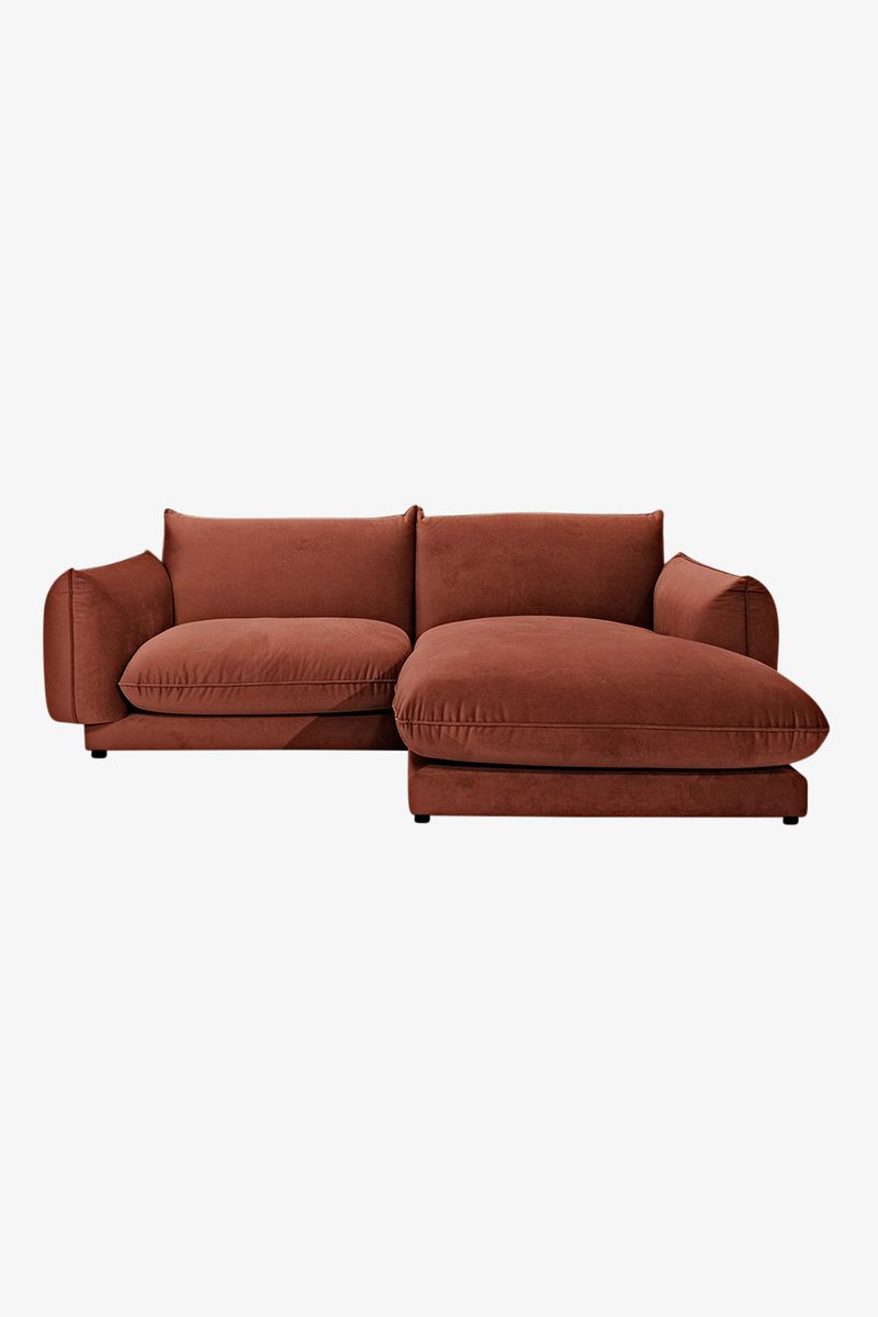 Countess 3-zits bank chaise longue rechts Royal Magnolia