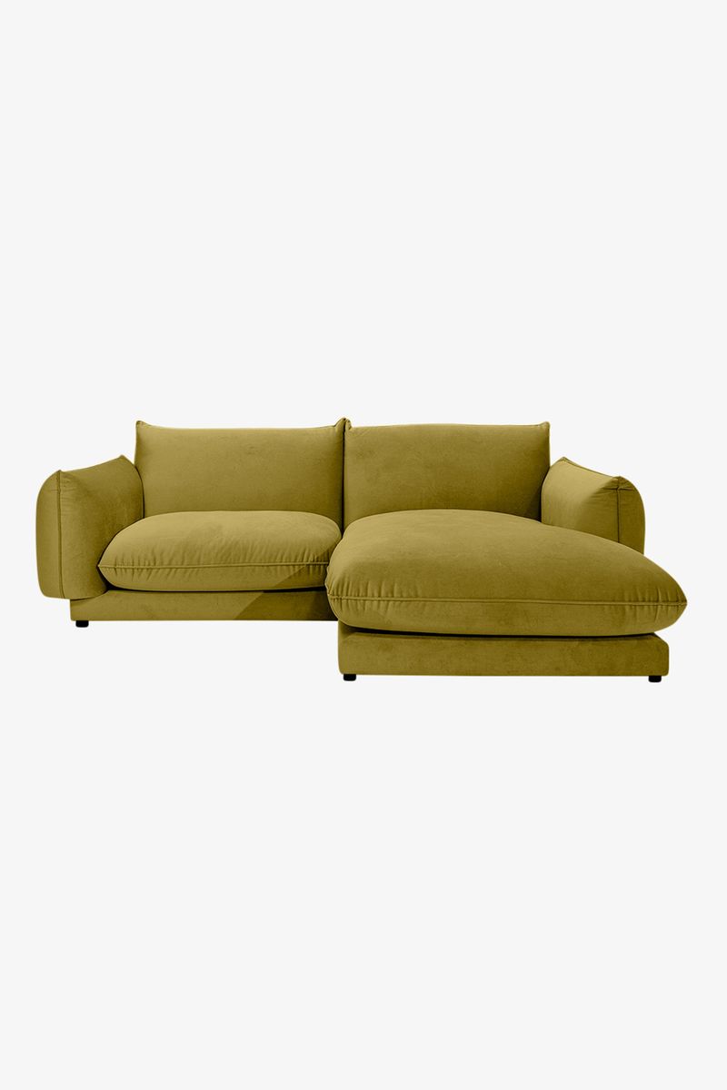 Countess 3-zits bank chaise longue rechts Royal Pistachio