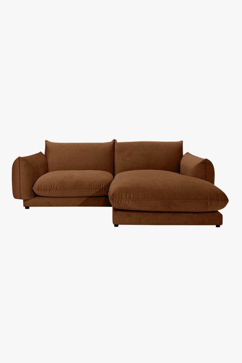 Countess 3-zits bank chaise longue rechts Royal Wood