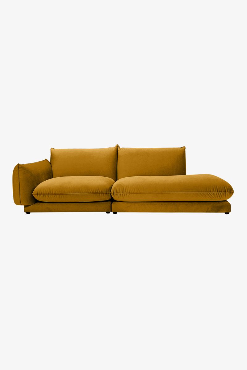 Countess 3-zits bank otto longue rechts Royal Gold
