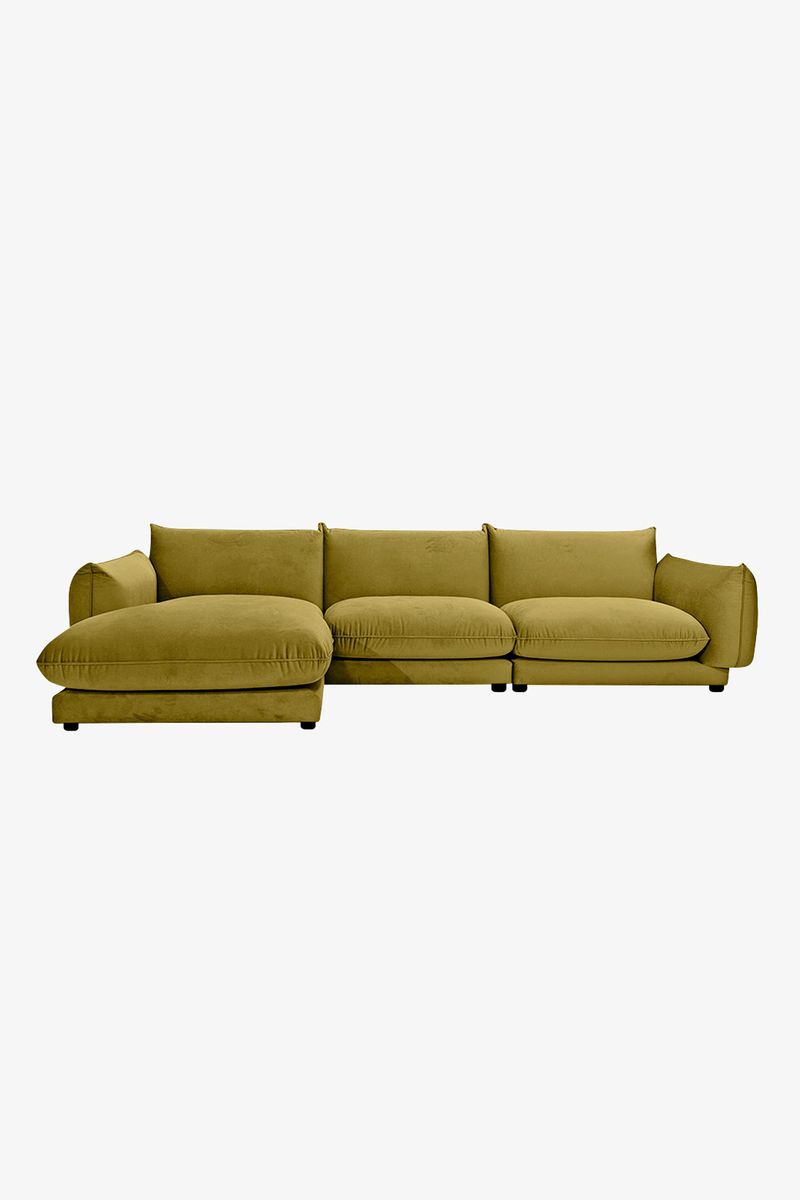Countess 4-zits bank chaise longue links Royal Pistachio