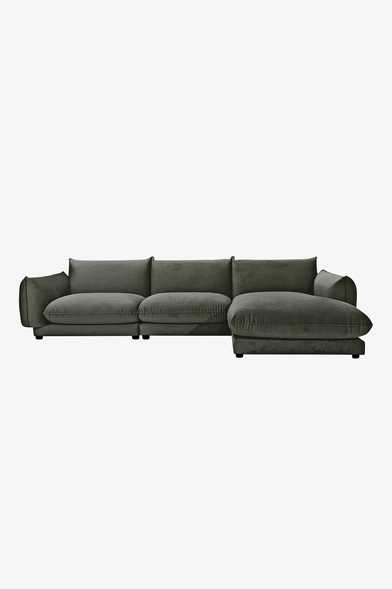 Countess 4-zits bank chaise longue rechts Royal Hunter