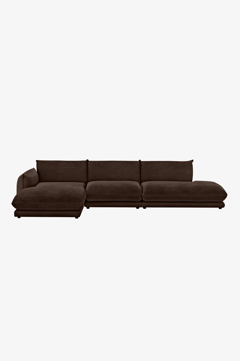 Countess 4-zits bank chaise longue links otto longue rechts Royal Cacao