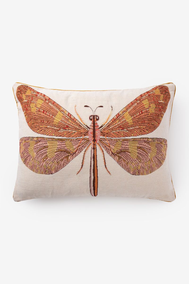 Jacquard-Kissen Libelle – Orange