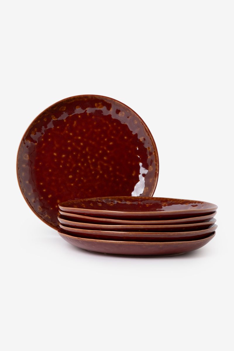 Speiseteller Glaze – Dunkelbraun