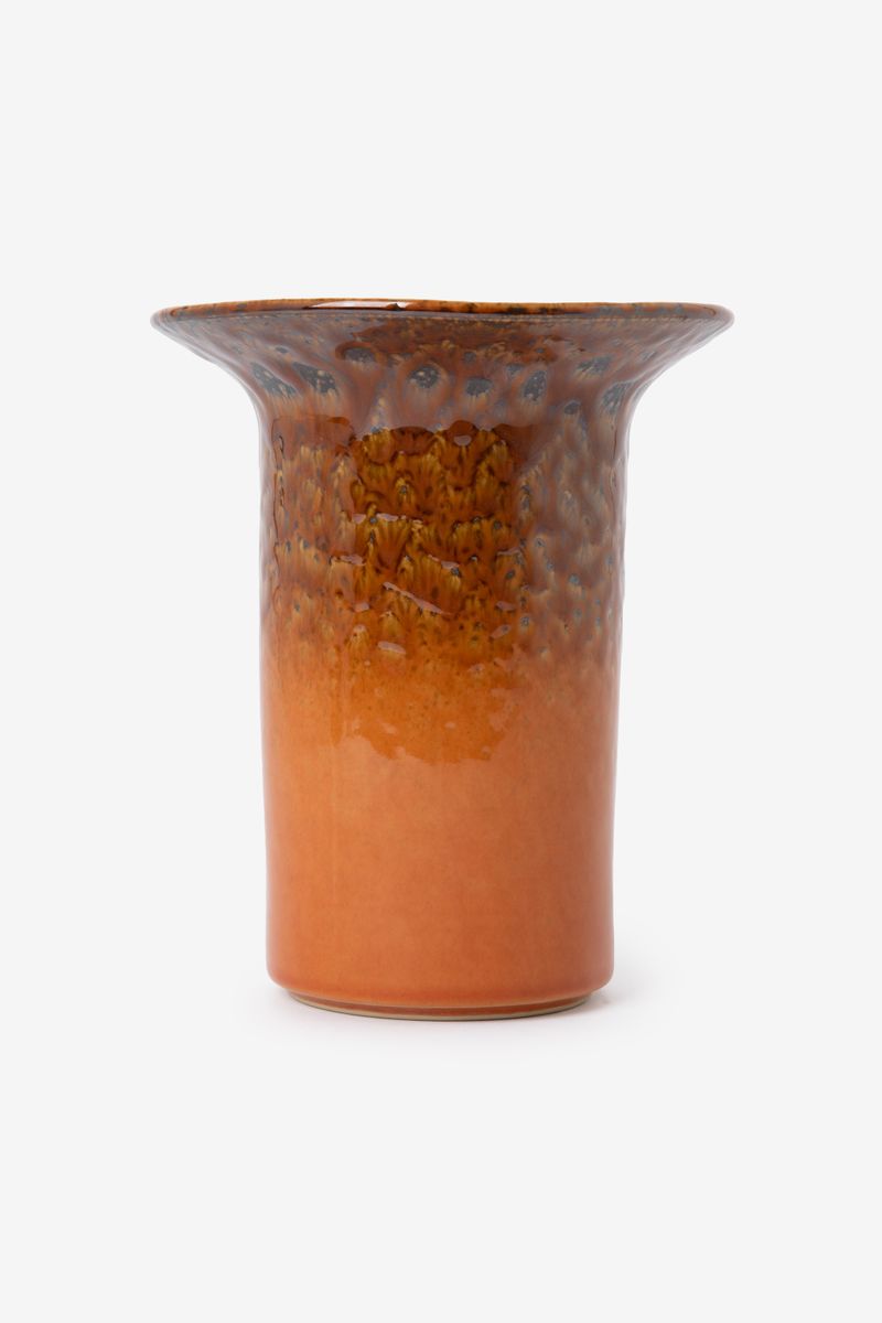 Glasvase Weaving – Orange