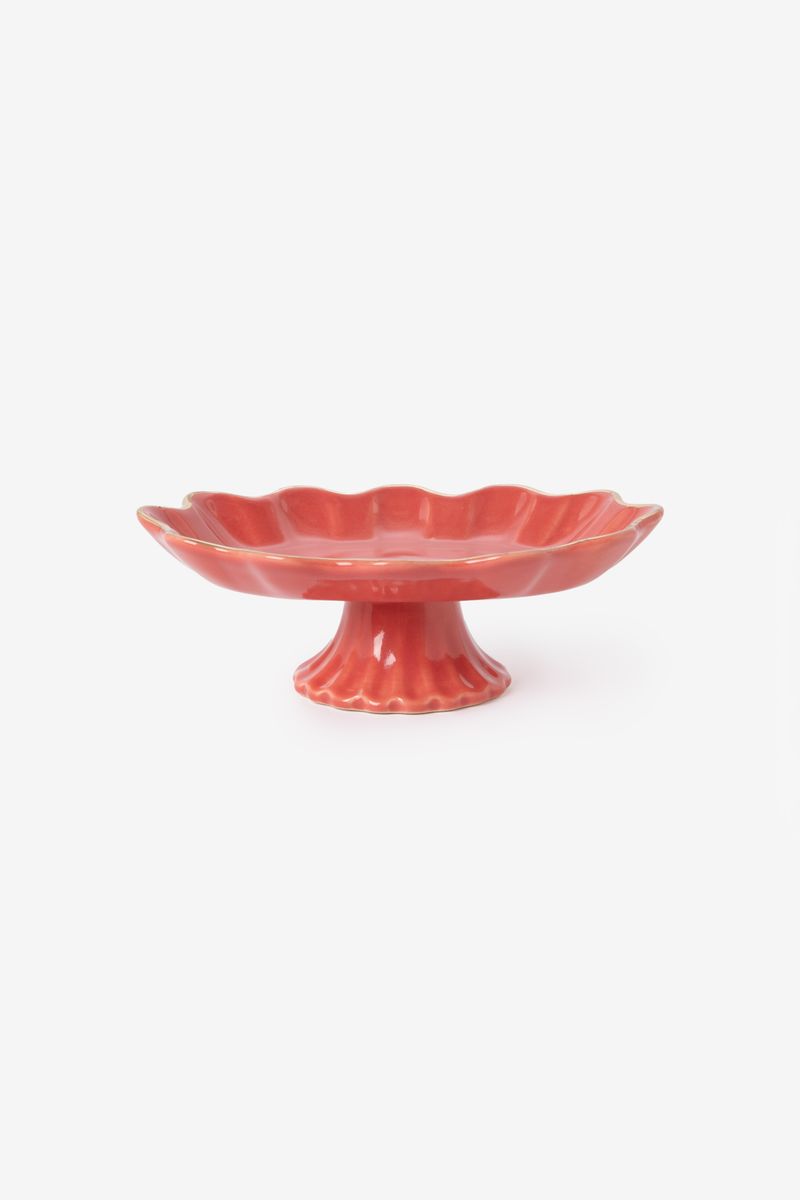 Donkerroze Glazed Verhoogd Zeepbakje