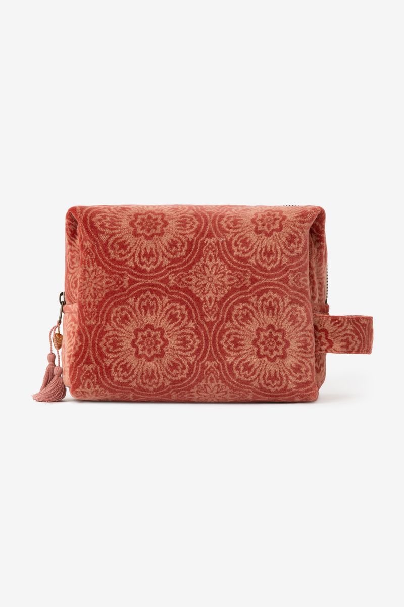 Roze Velvet Toilettas