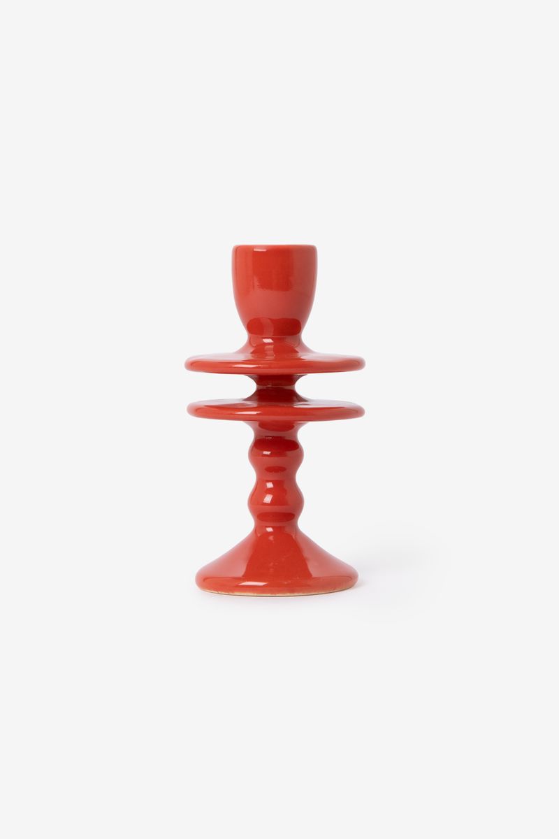 Kerzenhalter Ruffle Large – Rot