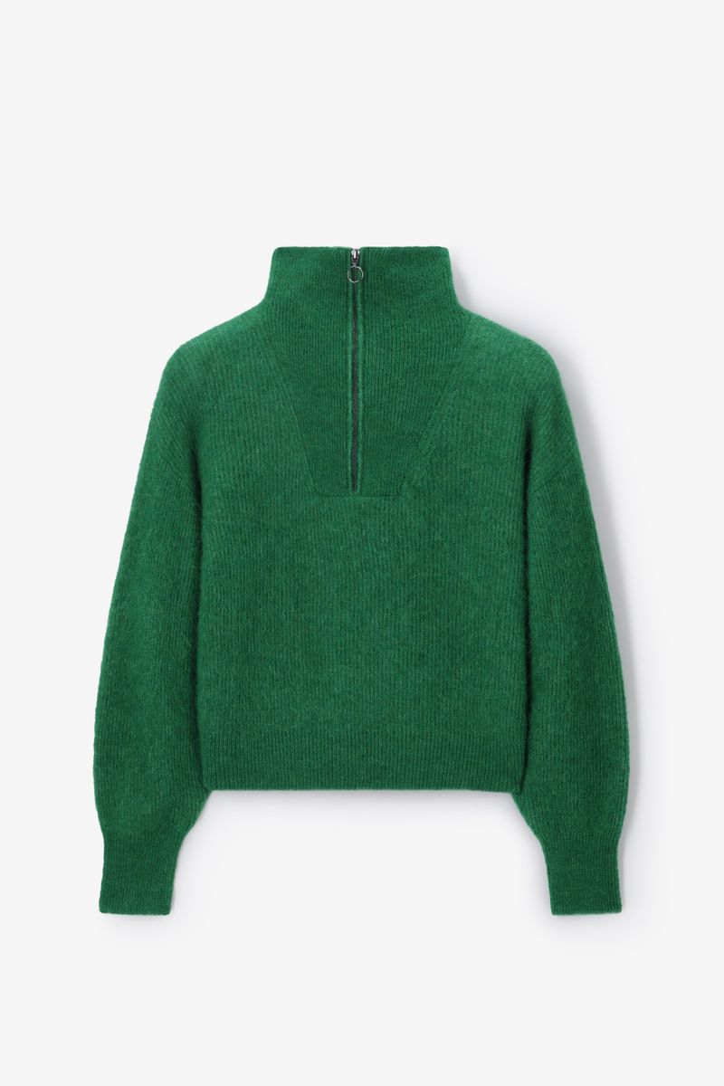 Groene Trui Met Rits