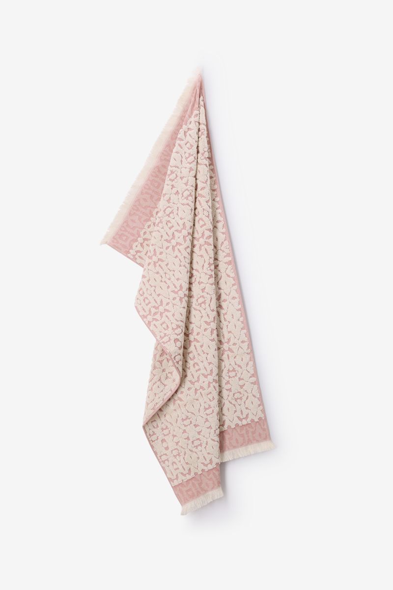 Handtuch Mit Samtstruktur Medium – Rosa