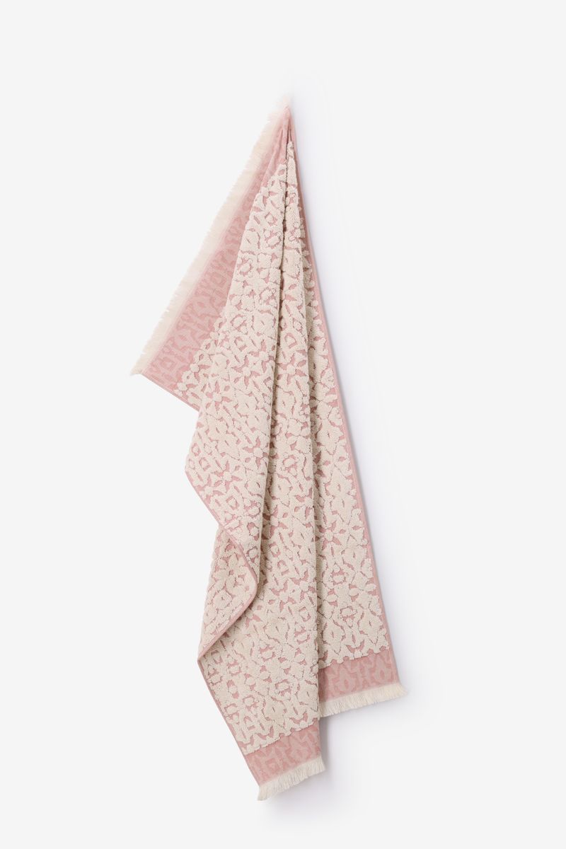 Handtuch Mit Samtstruktur Large – Rosa