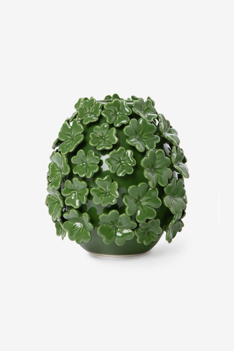 Vase Glückskleeblatt - Grün