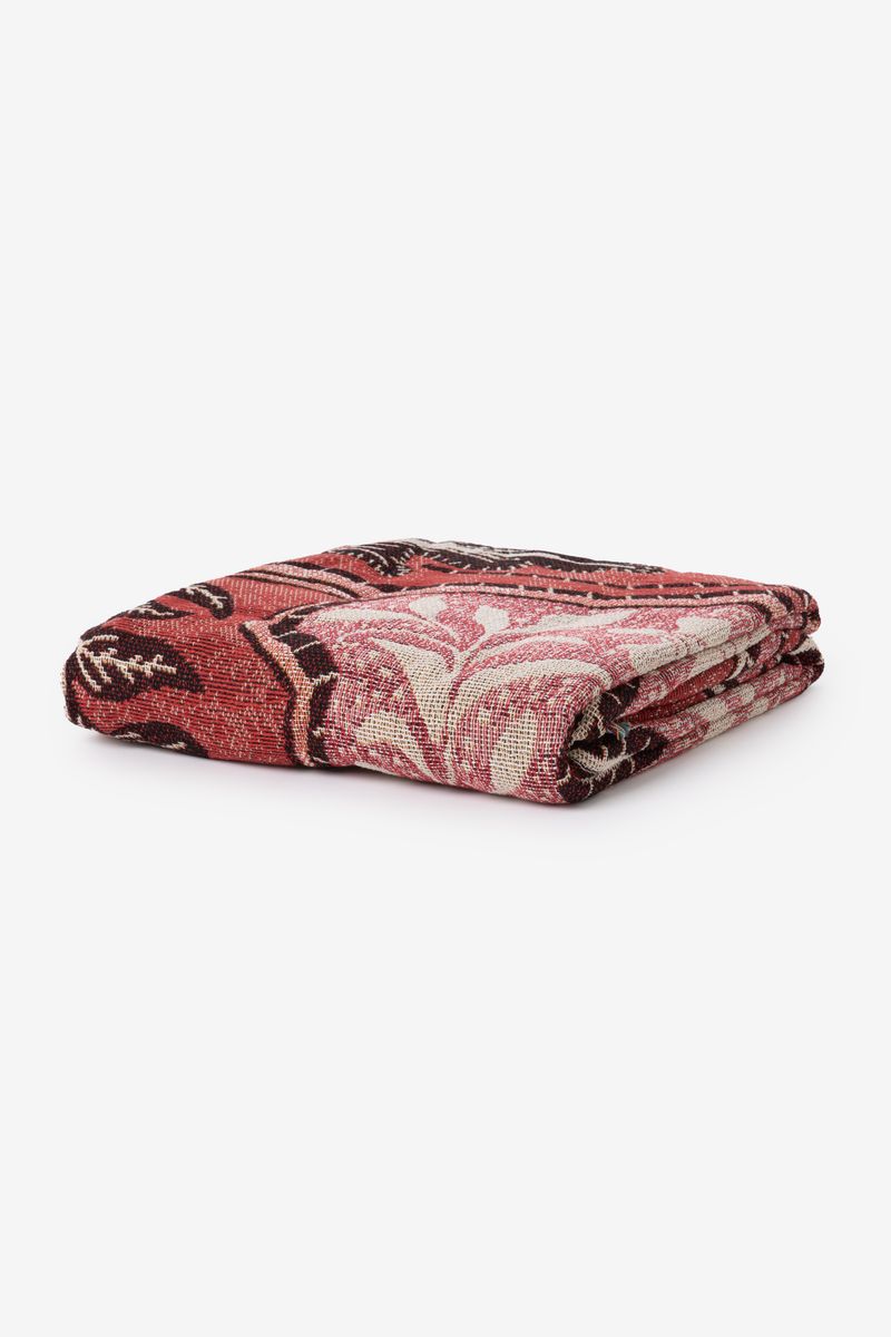 Decke Mit Blumenmuster (130×180 Cm) – Mehrfarbig