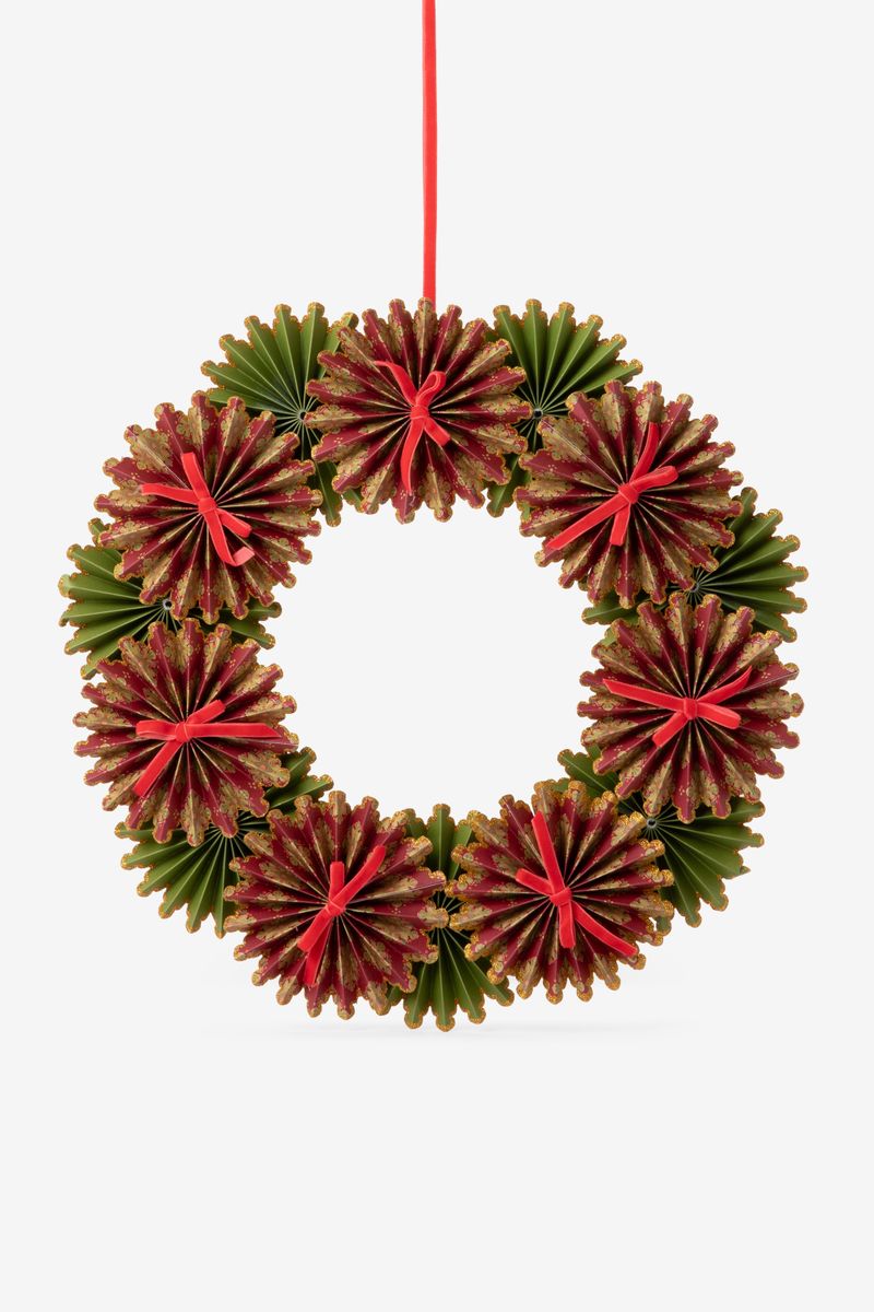 Weihnachtskranz Rosetten - Mehrfarbig