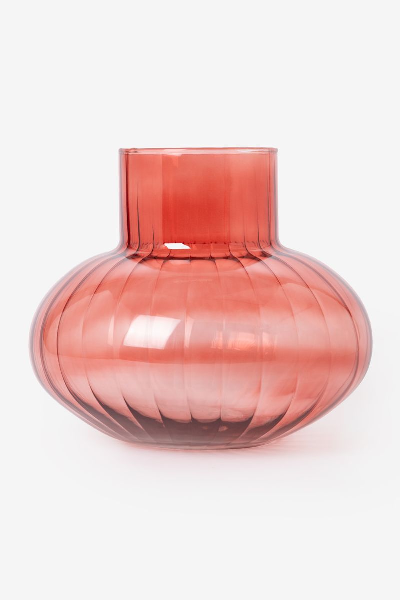 Roze Glazen Vaas