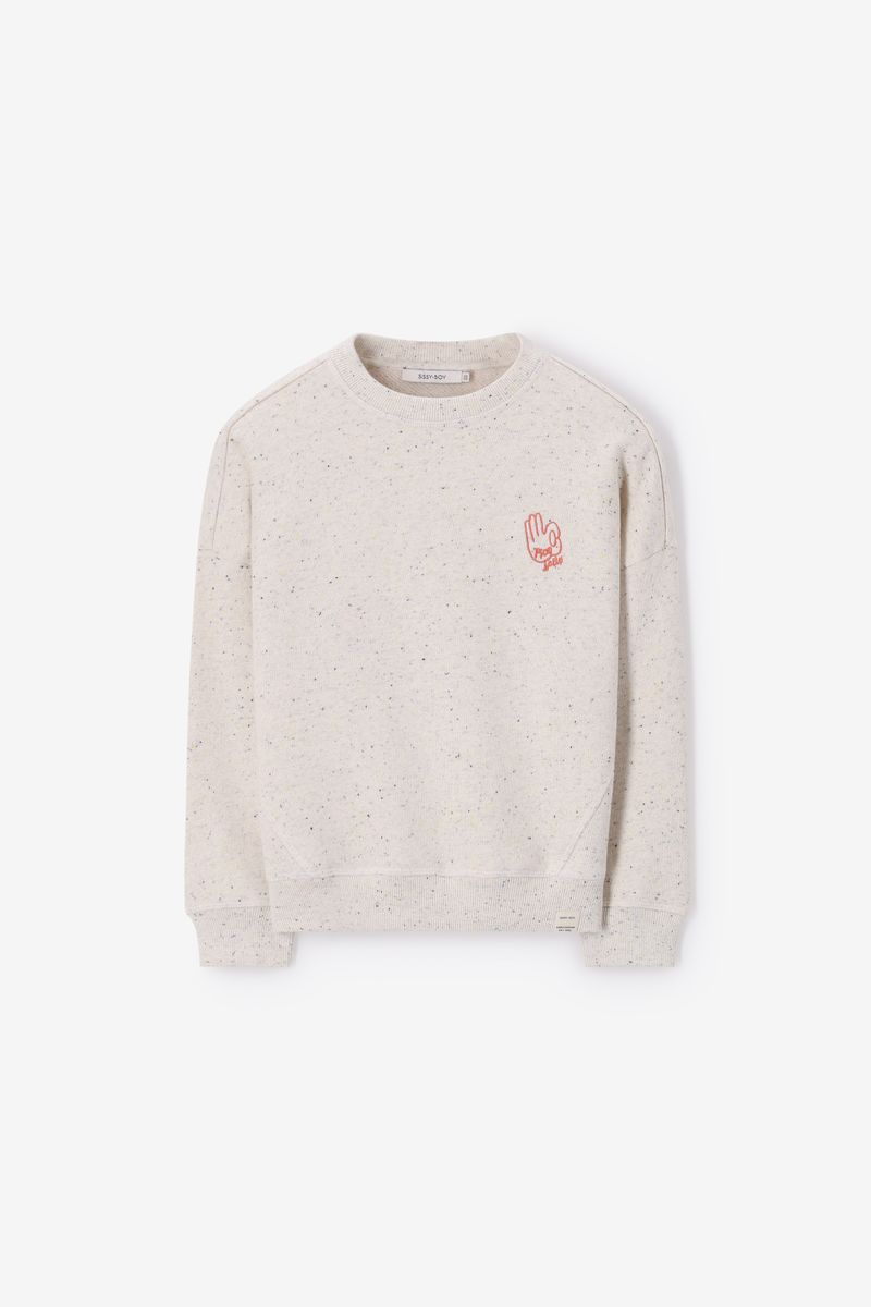 Grijze Sweater Met Artwork