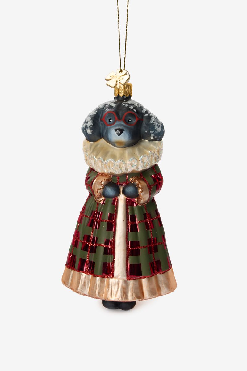 Kerst Ornament Hond Met Jas