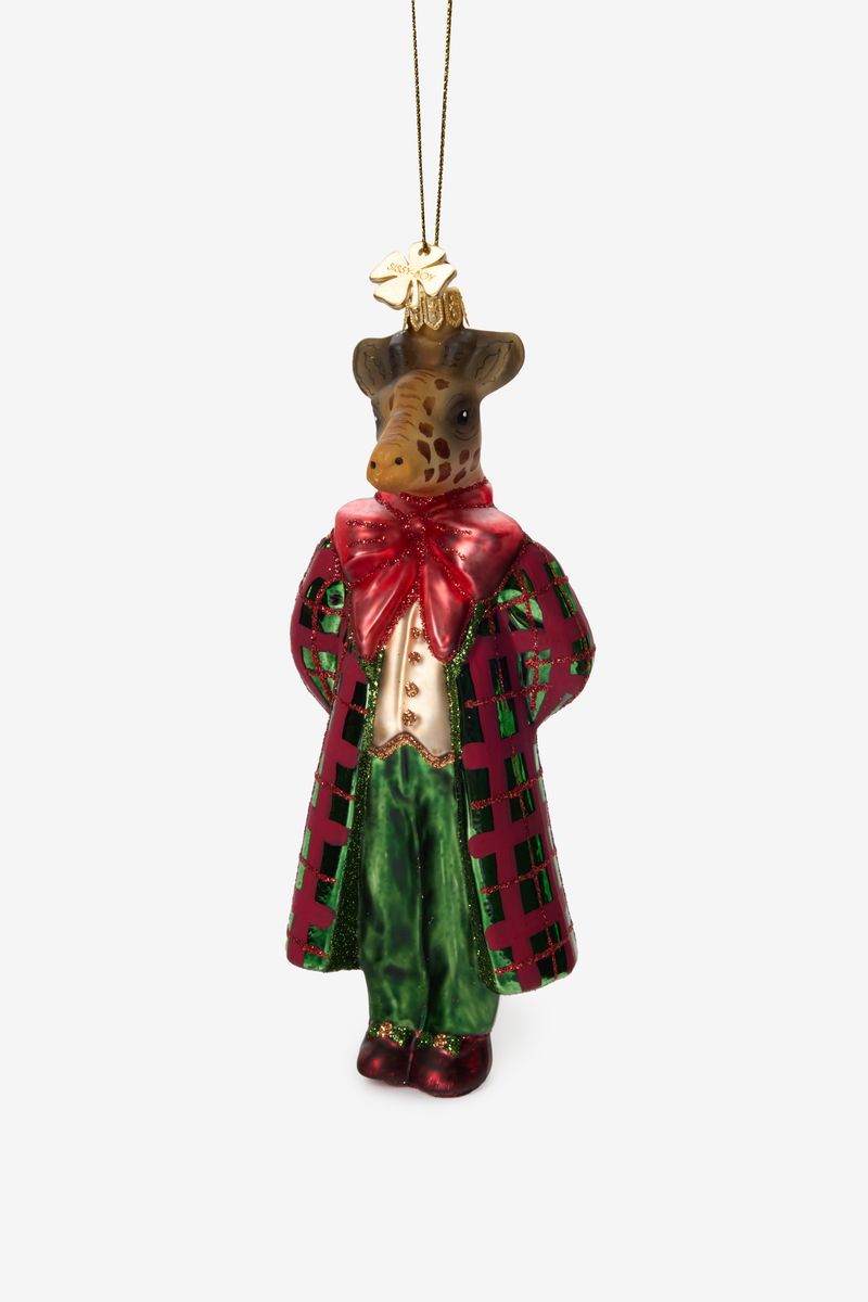 Weihnachtskugel Giraffe In Anzug