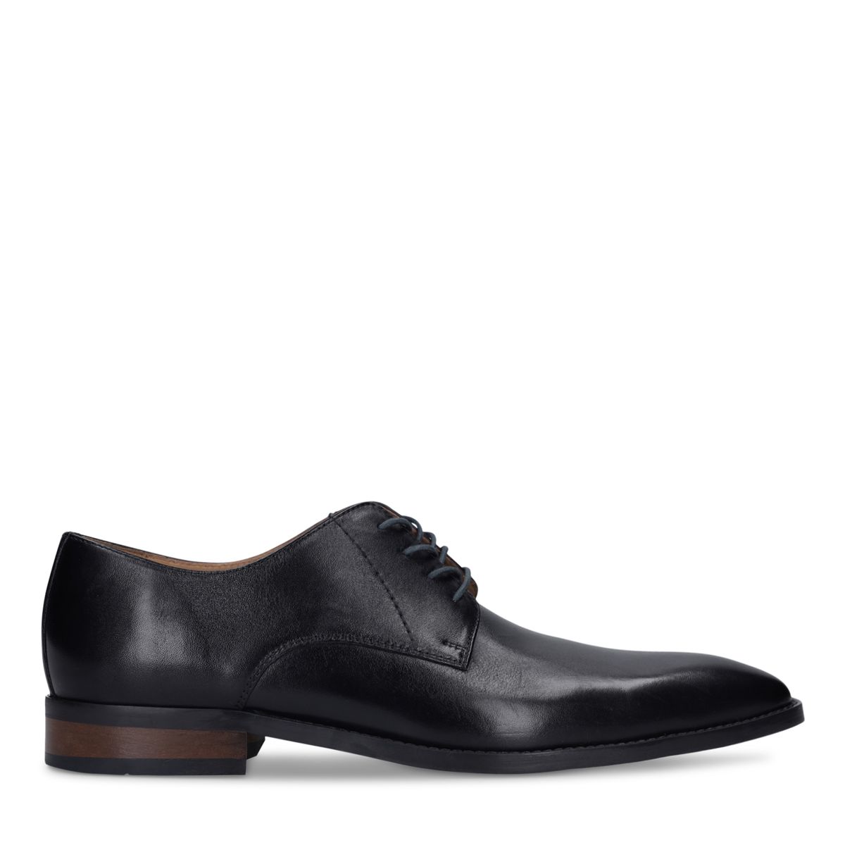 Zwarte leren veterschoenen